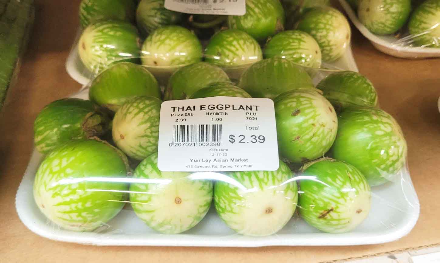 Thai Eggplant At Asian Market