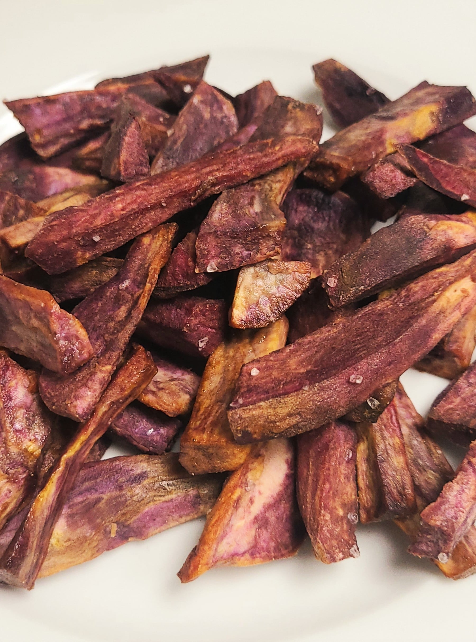 Purple sweet potatoes air fryer