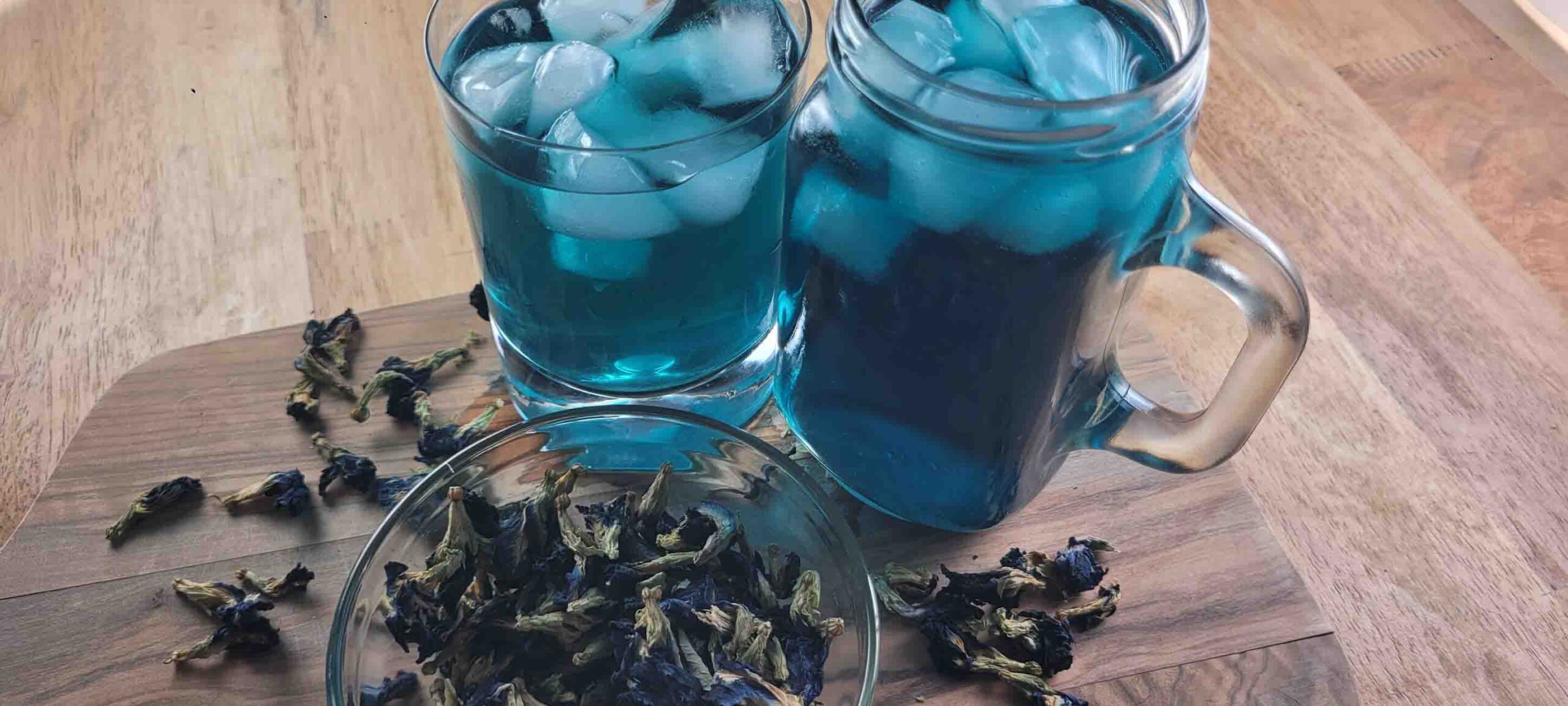 Butterfly Pea Flower Tea - Thai Drinks • Riverside Thai Cooking